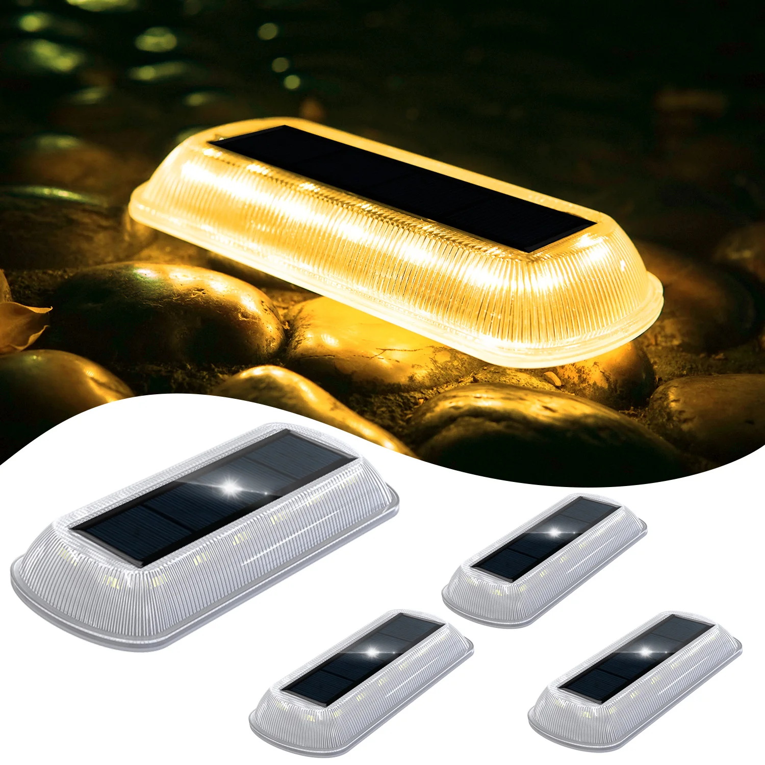 1Pc Led Solar Deck … - image