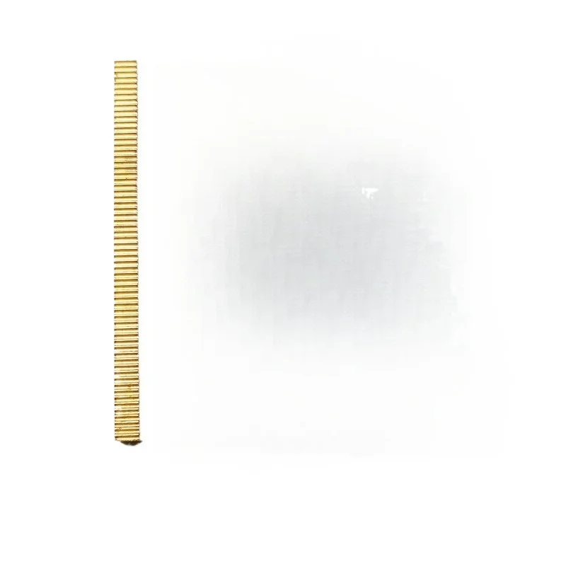 For 0.2 module straight rack, small module precision brass metal miniature gear, linear transmission, fine adjustment track gear
