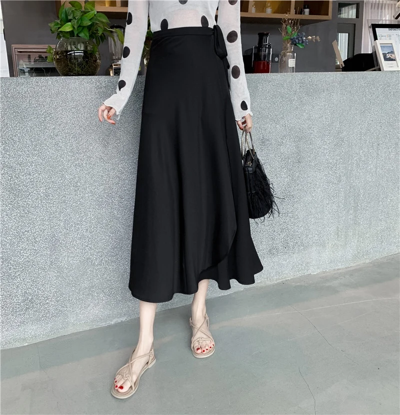 Solid chiffon black