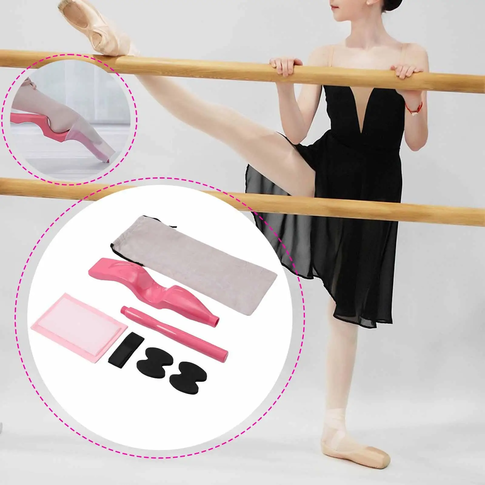 Ballet Foot Stretcher Set Ergonomic Arch Enhancer Toe Strengthening Accessory for Dancers Gymnasts Yoga Studio