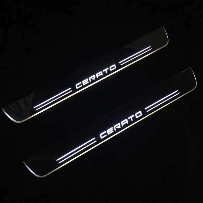 

Светодиодный автомобильный педальный светильник с логотипом на заказ для Kia Cerato 2015 2016 2017 2018 Pathway Добро пожаловать, набедренные фонари, лампы с подвижной педалью двери