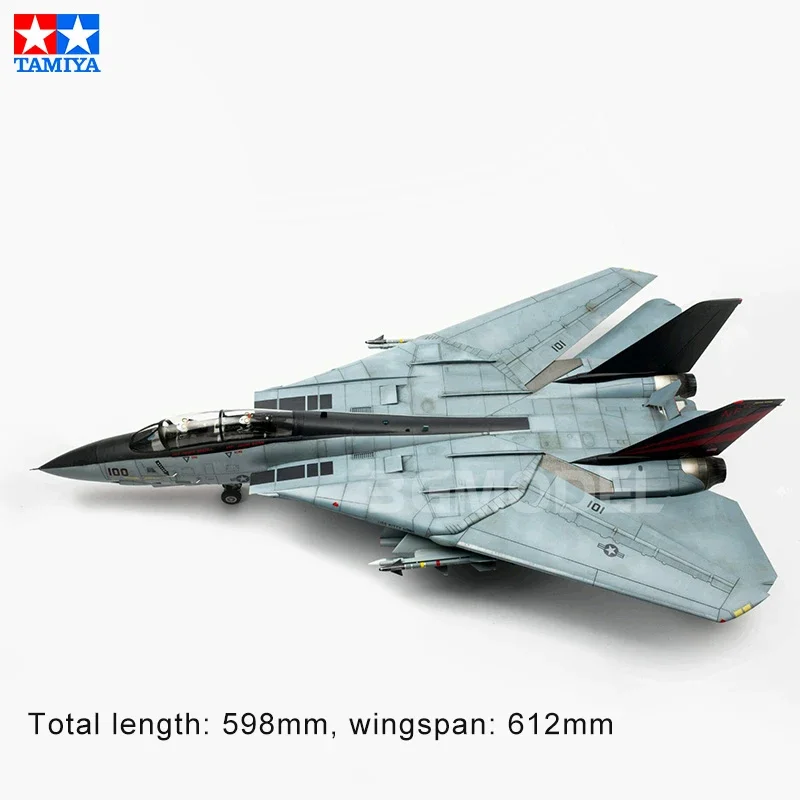 TAMIYA Kit modello di aereo di montaggio fai da te 60313 Grumman F-14A Tomcat basato da caccia 1/32