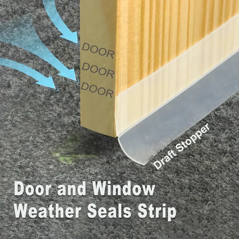 Sealing strips, dust-proof and sound-insulating silicone anti-collision and weatherproof strips, are used for shower door gaps