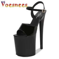 Sexy Show Sandals for Girls Women Summer Shoes High Heels Sexy Platform Color Sandals Girls Shoe for Party Club 13 15 17 CM High