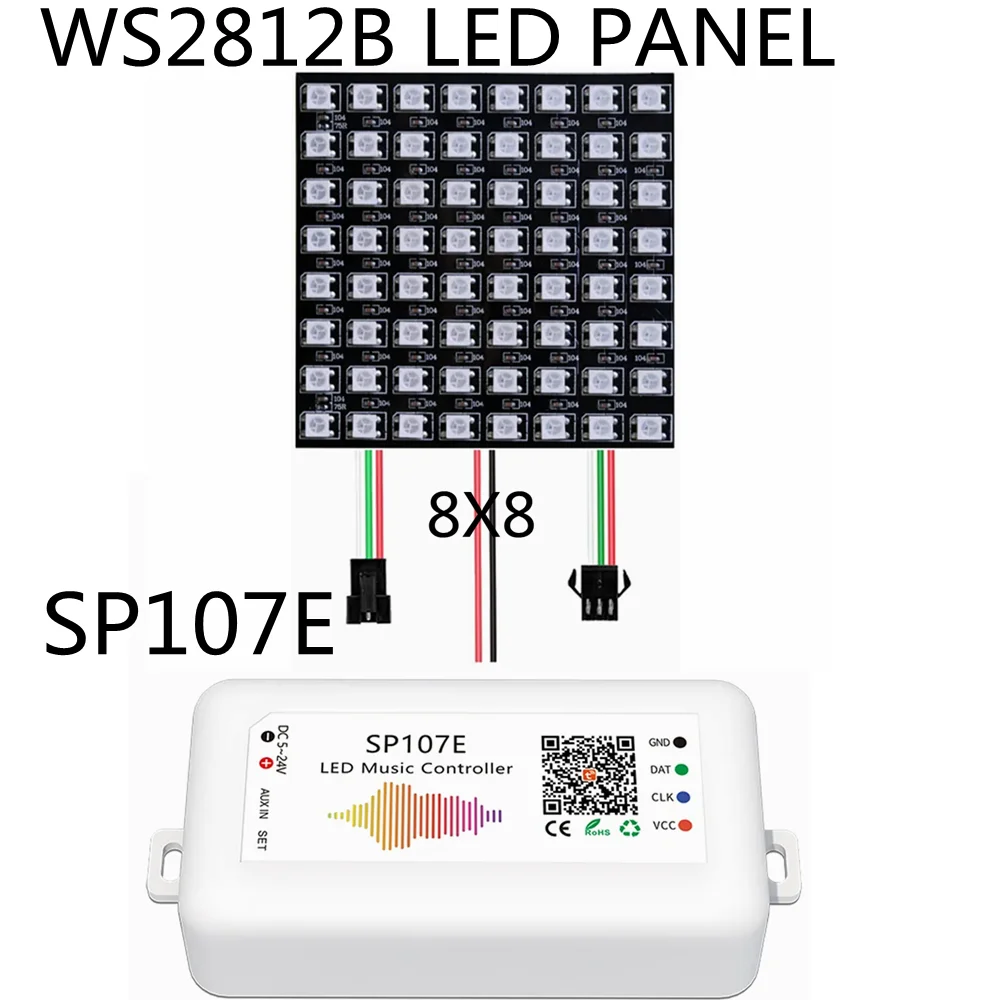 

WS2812B LED strip light controller RGBIC DC5V-24V WiFi music compatible SK6812 SP107E addressable intelligent app control 1-5pcs
