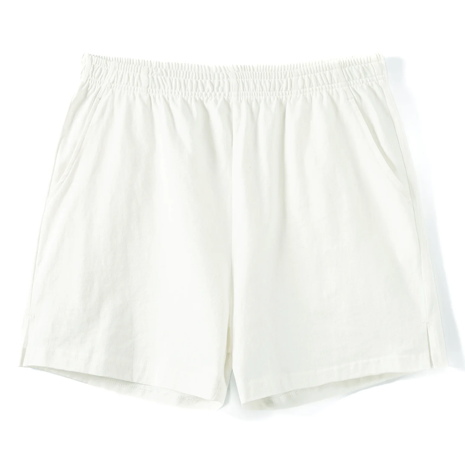 Men's Shorts, Summer Home Cotton Shorts, 4-inch Home Casual Half Pants, Simple Breathable Loose Solid Color Pants