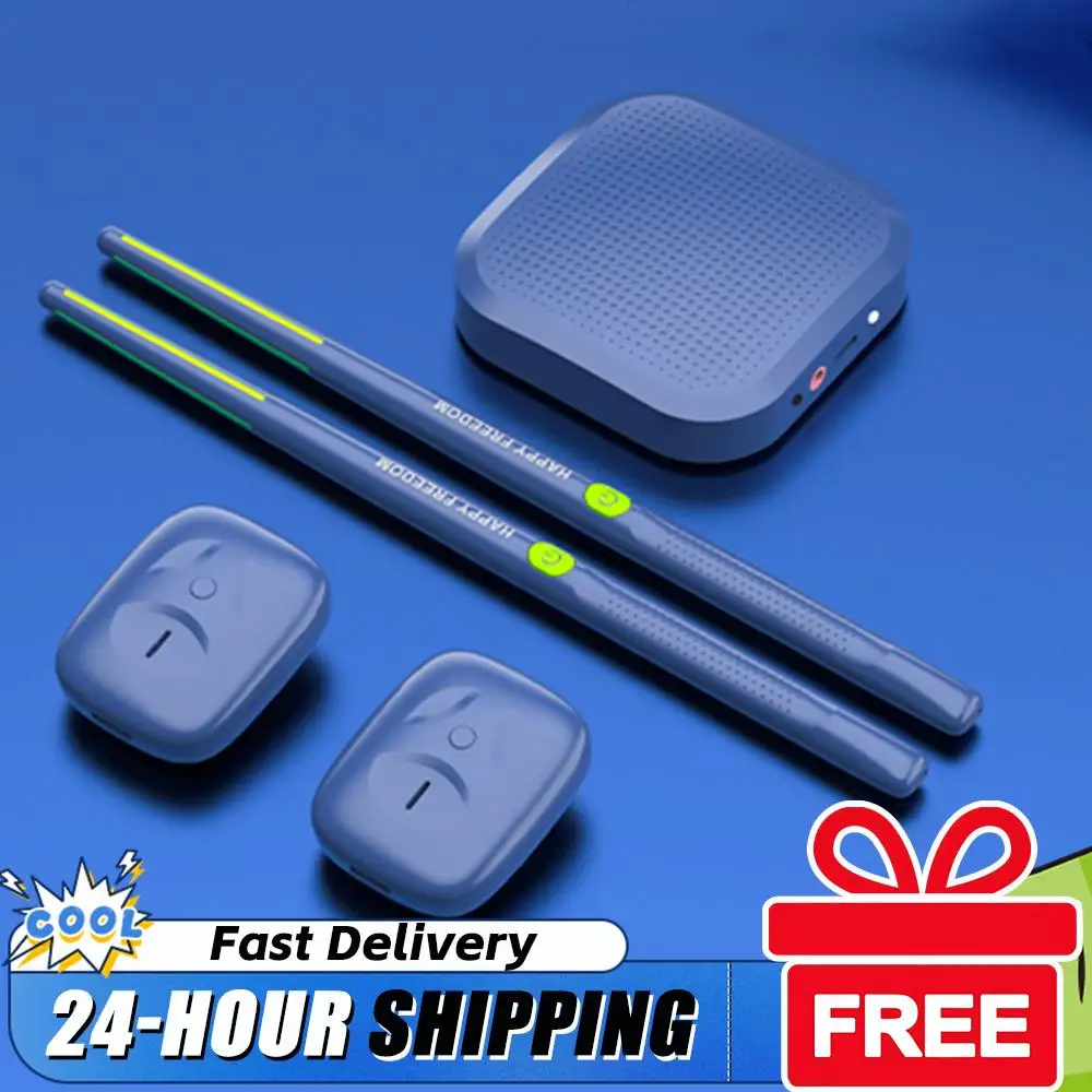 أفخاذ الهواء الافتراضية الكهربائية المحمولة الإلكترونية الافتراضية طبلة الهواء أفخاذ الدواسات مجموعة طبلة الإلكترونية الذكية الهدايا للمبتدئين