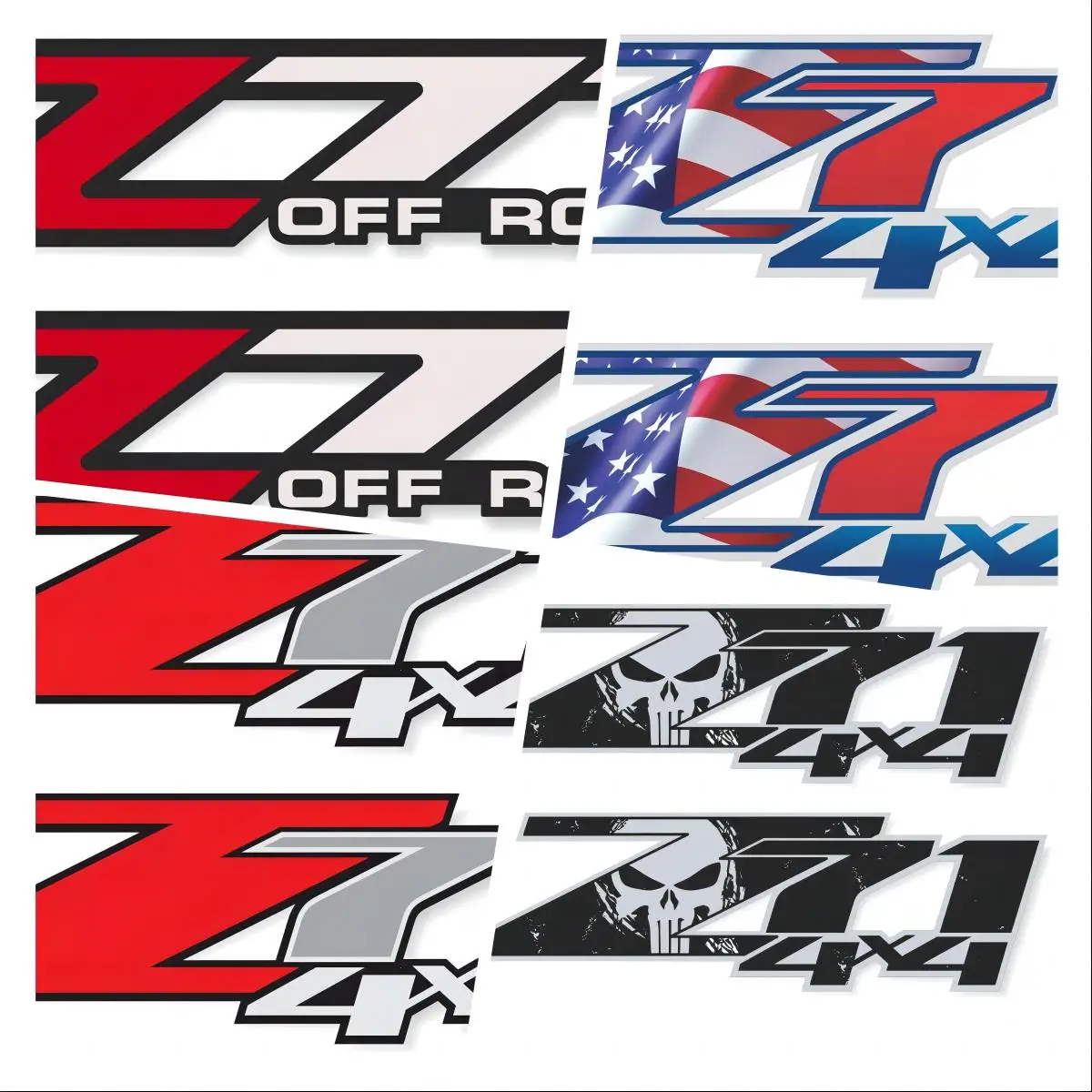 

Z71 4x4 Off Road Decals for Car and Accessories Ornaments Jdm Decor Motorcycle Products Decor