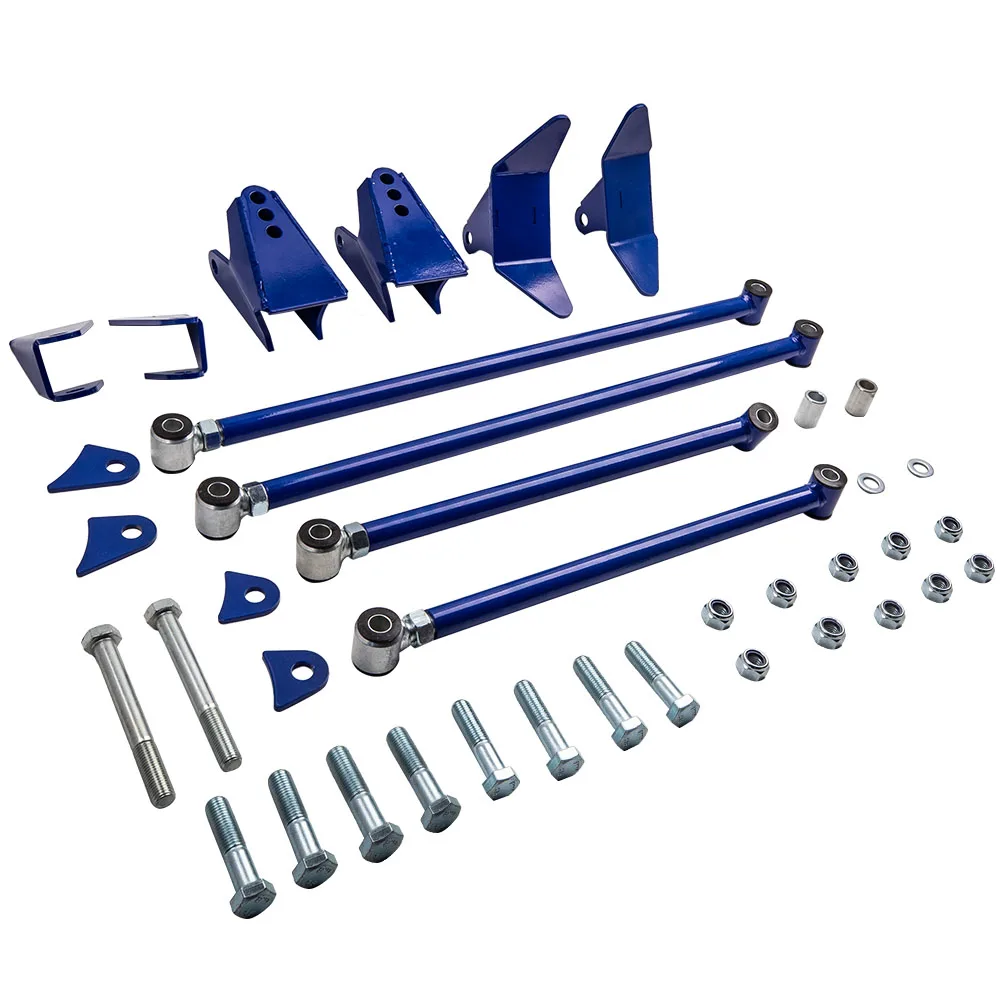 MaXpeedingrods Triangulated 4 Link Kit Suspension for Chevrolet S10 Base Standard 1994-2004