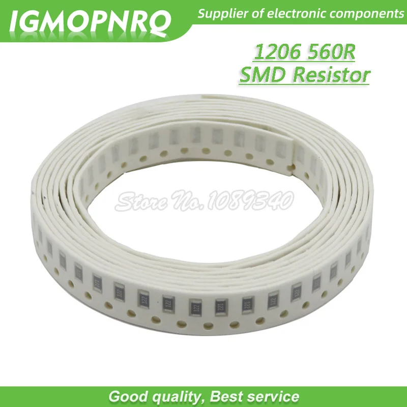 1% Stück 0,25 smd Widerstand Widerstand Ohm Chip Widerstand w 1/4w 560r igmopnrq