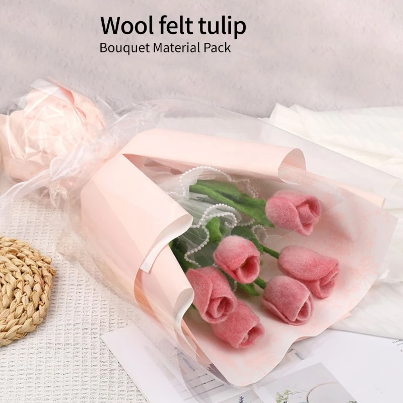 

Цветочные букеты шерстяные пейлиные сет