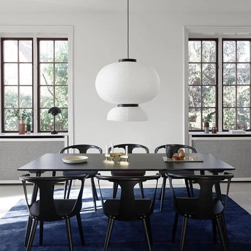 Nordic Designer Lamp Rice Paper Lantern Pendant Light for Living Room Bedroom Restaurant Home Decor Chandelier Lighting Fixtures