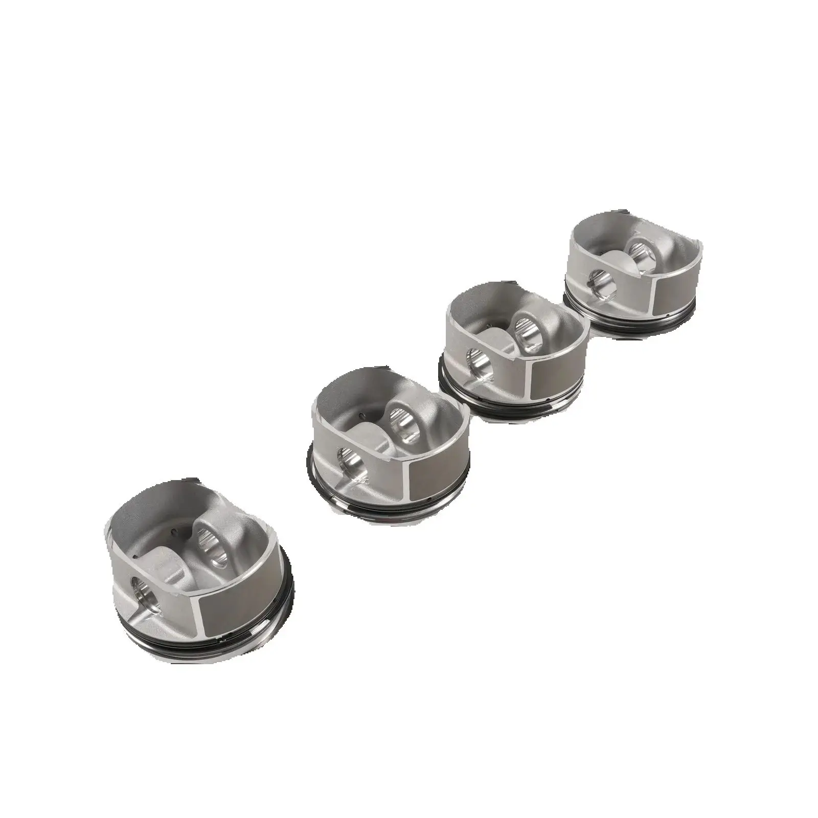 8 PC Pistons Rings Kit STD Φ93mm FOR Porsche Cayenne Turbo S 4.5T M48.50 Car Accessories