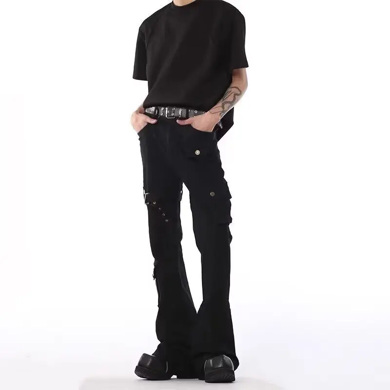 

Korean Style Men Youthful Vitality Trend Jeans Classic Slim Fit Straight Leg Narrow Leg Denim Pants Male Daily Causal Trousers