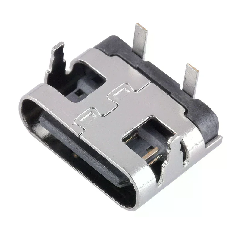 10Pcs 2 Pin USB 3.1 Type C Female Connector Socket Power Jack Dock Mobile Phone Charging Port Replacement