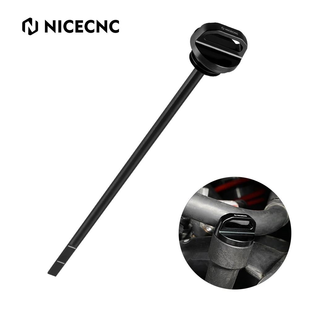 

NiceCNC UTV For Can-Am Maverick X3 Turbo 2017-2024 Oil Filler Tube Dipstick With O-ring Aluminum Alloy Dipstick Red Black Blue