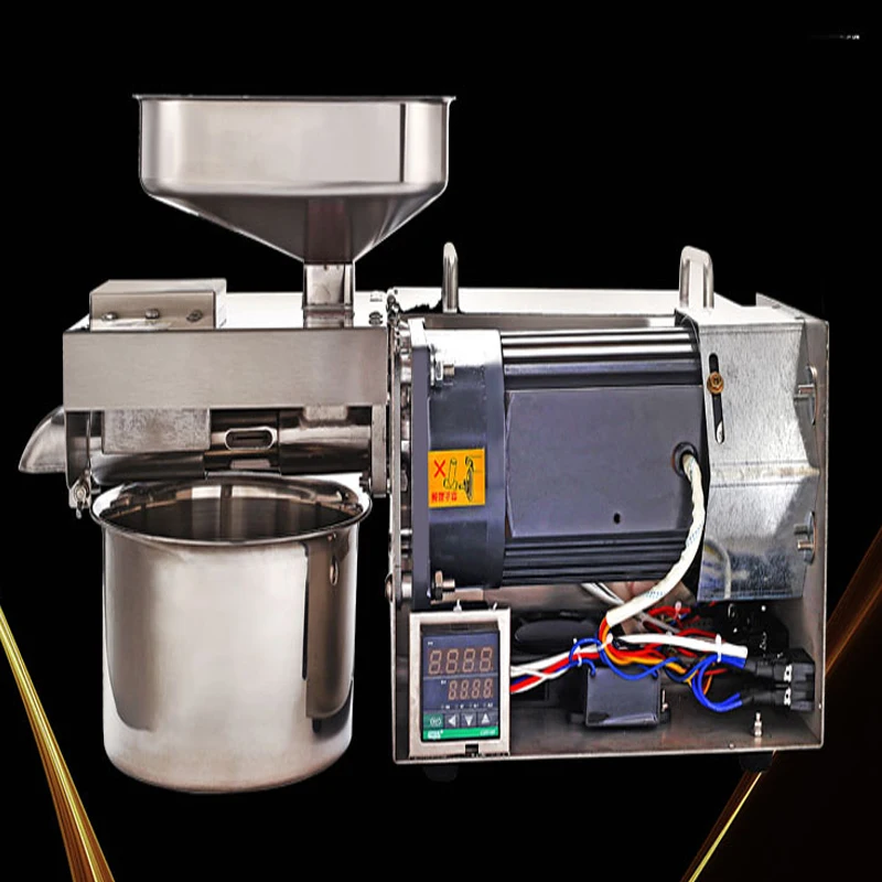 Commercial Full-Automatic Household Intelligent Oil Press Small Stainless Steel 220V/110V