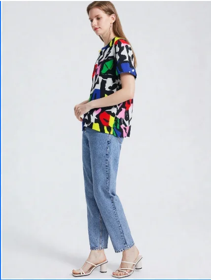 New arrival women t shirts top tee short sleeve men clothes 0299
