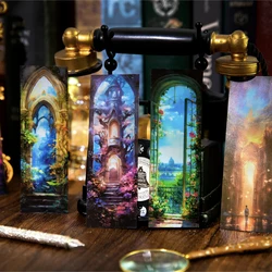 Yoofun 8pcs/lot Creative Bookmarks Fantasy Earth Card Paper Diy Decorative Material Bookmarks for Books Students Friends Gift