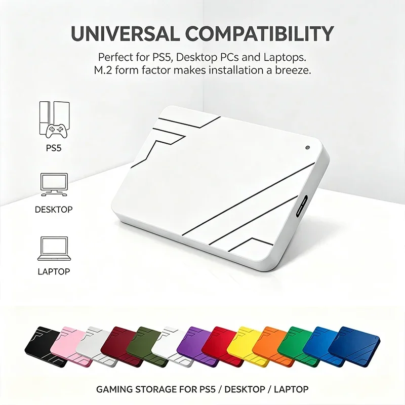 [Brand+] Original A3-1 Portable External Hard Drive Green/White/Army Green High Speed Storage Disk for Windows Laptop Desktop PC