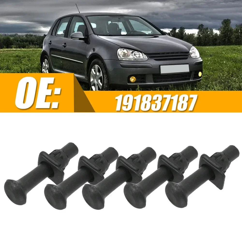 5x Car Door Lock Pin Pull Knobs Car Door Safety Lock Button Base Locking Knob Plastic For Golf Mk2 Mk3 191837187 Knob Base Lock