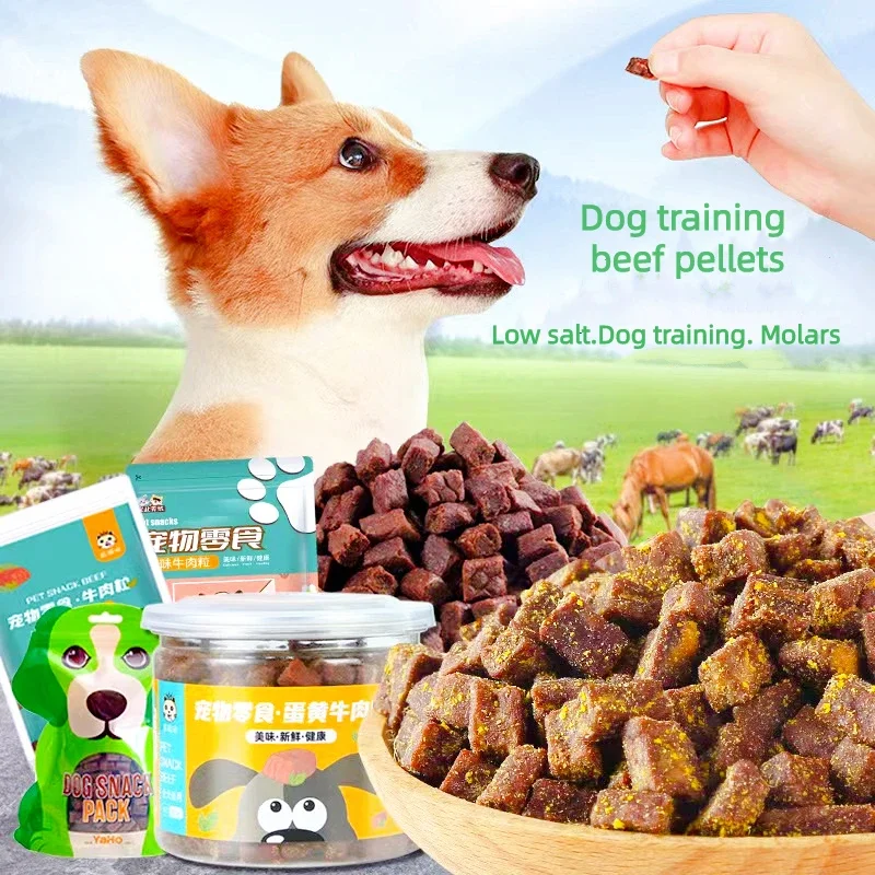 Pet Snacks Snowflake Beef Grains Dog Beef Grains Snacks Small Dog Golden Retriever Teddy Pet Teething Sticks for Training Dogs