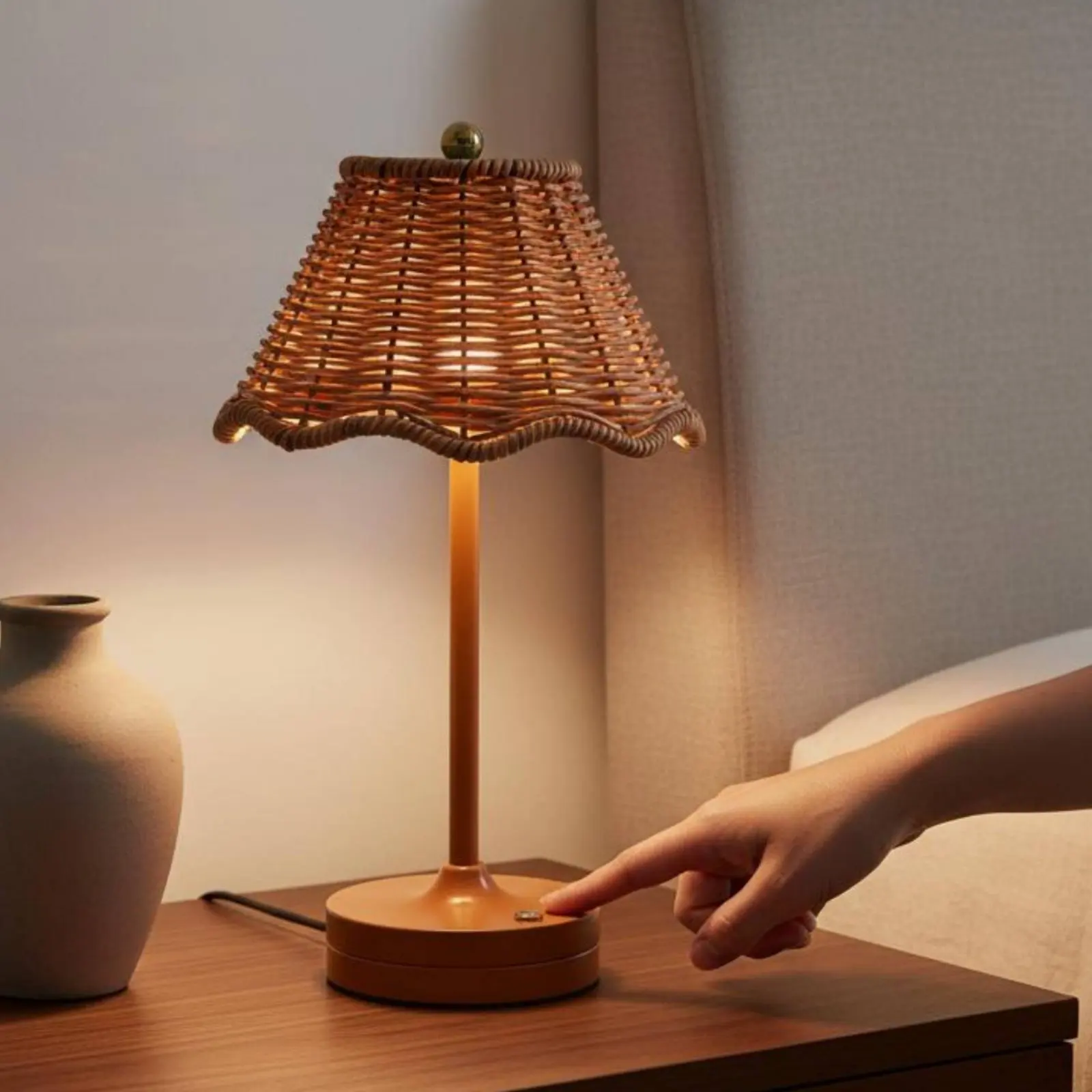 Lámpara de mesa boho con luz cálida regulable para gatos y perros - imagen 5
