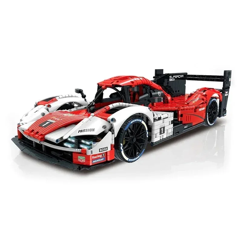 Image of 3460 Teile 1:8 Technischer Sportwagen Bausatz MOC 10615 Kreative Ideen 963 Supercar Modell Bausteine Spielzeug für Kinder Erwachsene Geschenke