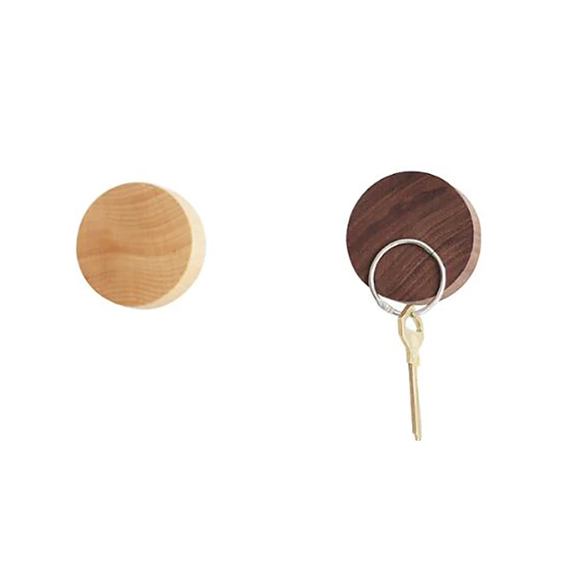 Wood Key Holder Wall Key Storage Organizer Weak Magnetic Key Rack Hanger Key Ring Hooks Clerk Housekeeper on The Wall