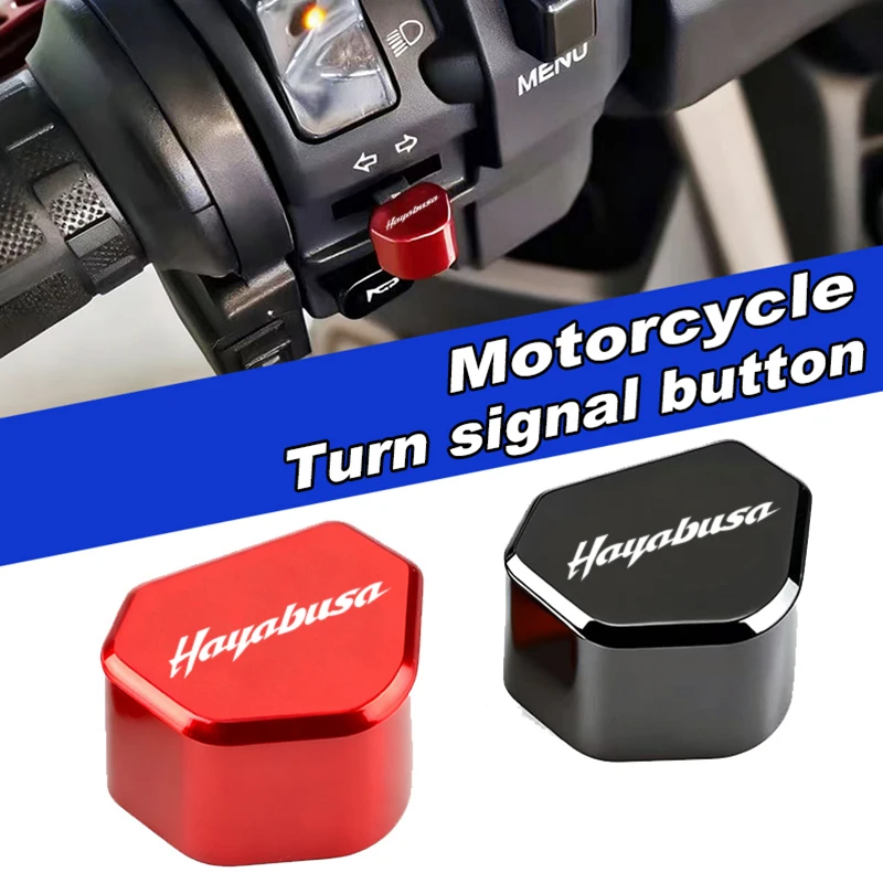 

New Mototcycle CNC Switch Button Turn Signal Switch Key cap For Suzuki HAYABUSA 1999-2025