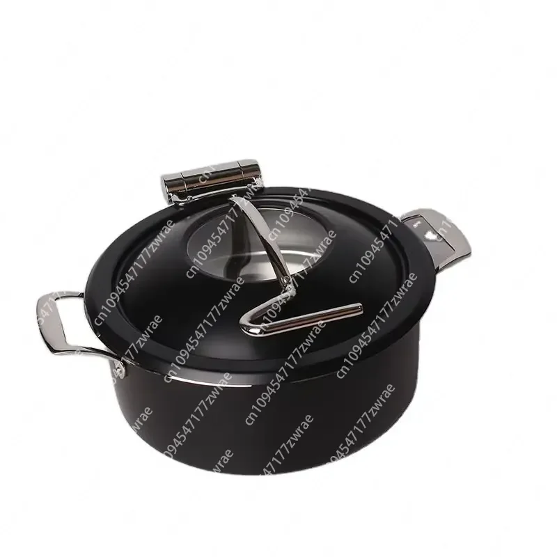 Restaurant Equipment Gas 4L/4.5L Stainless Steel Food Warmer Glass Chafing Dish Buffet Kitchen Set