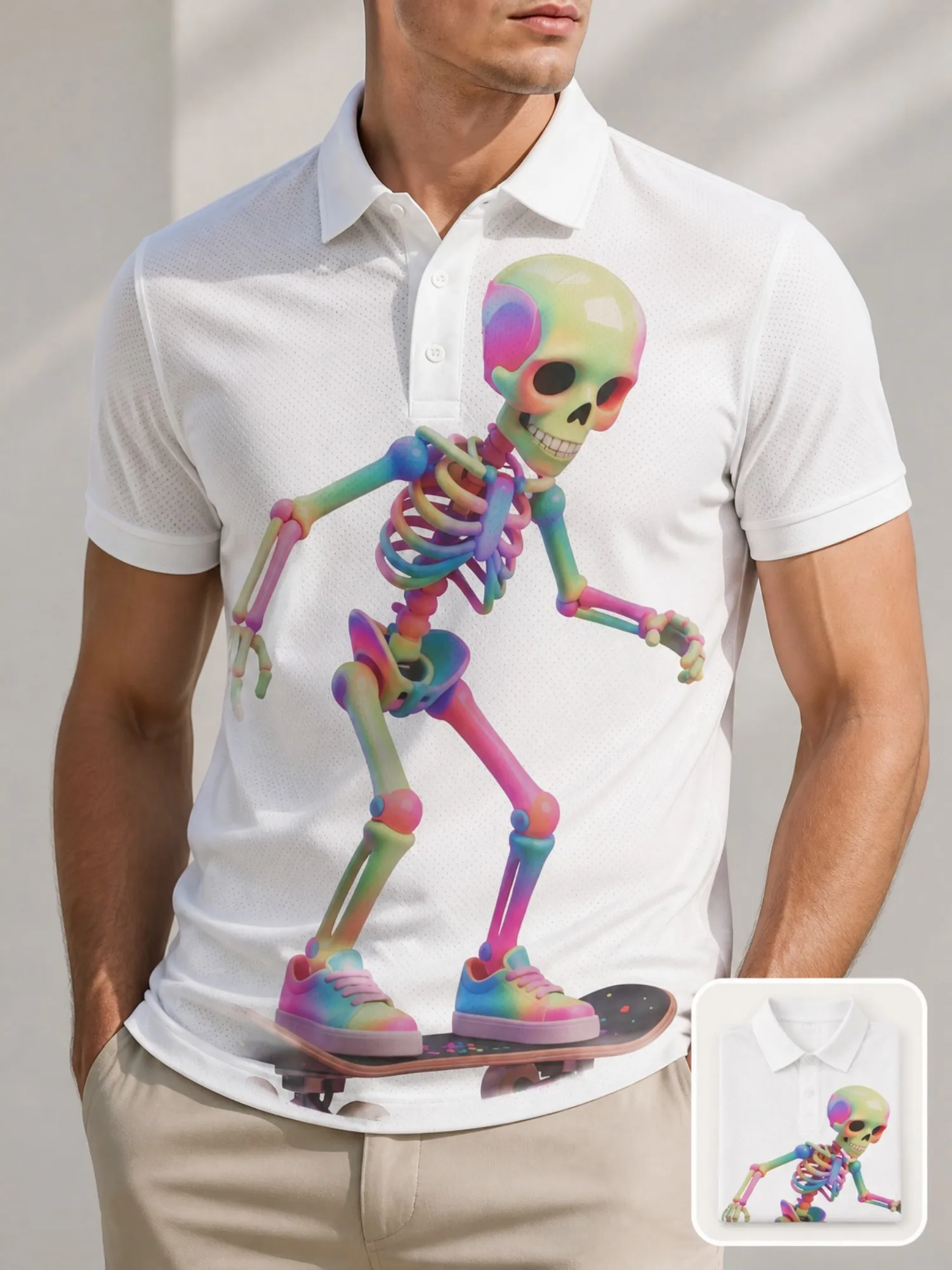 Mens Business Casual Short Sleeve Polo Shirt Breathable Lapel Top Lightweight Quick Dry Fabric For Golf Tennis Daily Wear Appeal