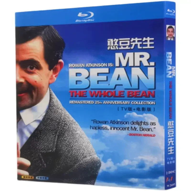 BD Blu-ray High Definition Comedy Mr Bean TV Version Plus Movie Version 2-Disc Box Bilingual