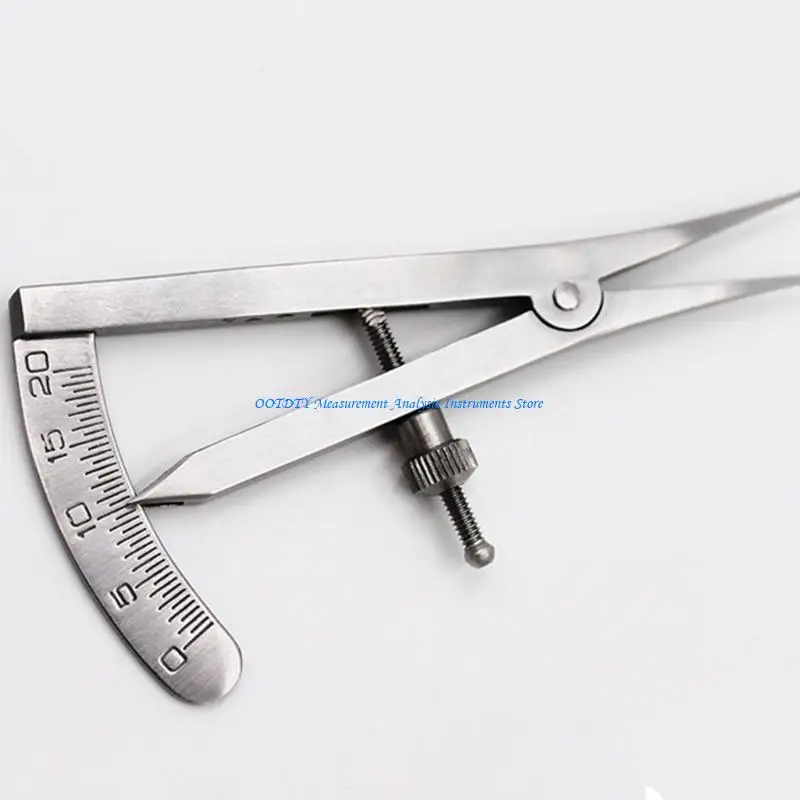 367D Stainless Steel Castroviejo Caliper for Dental 0 to 20 mm Angled 3.25