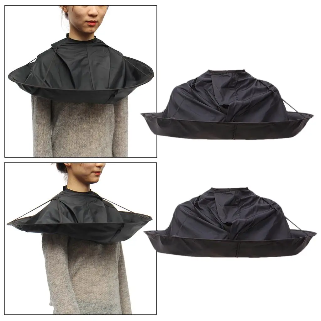 DIY Hair Cutting Cloak Umbrella Cape Smooth Hair Caps Hair Protection Gown Hairdresser Barber Kit for Salon and Household Use 4