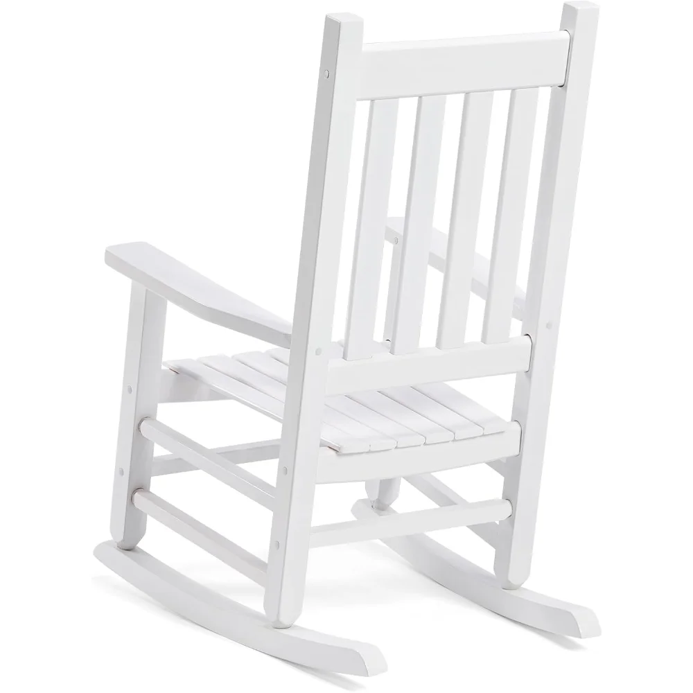 Children Chairs ,Wood Porch Rocker - Perfect for Indoor or Outdoor All Weather Porch Rocker for Garden, Children Chairs