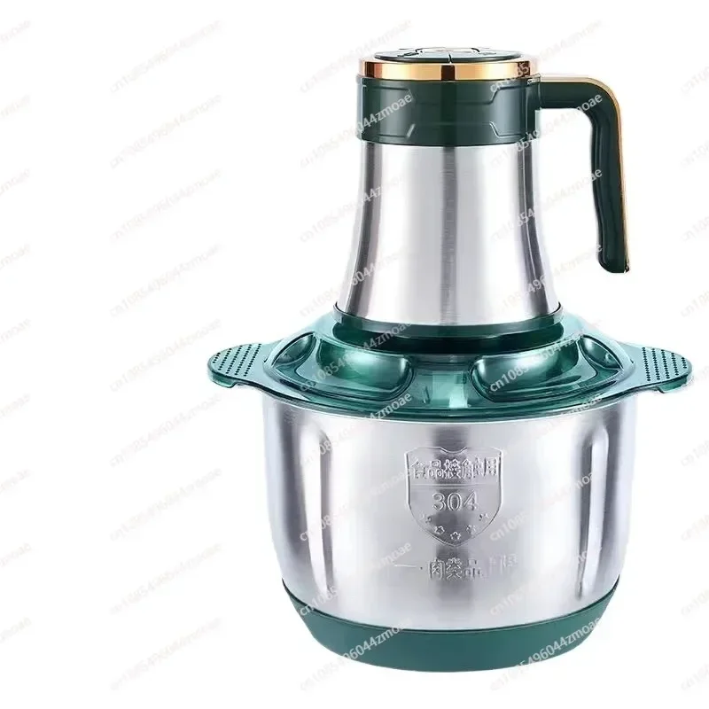 5 Liters, Large Capacity Meat Grinder, Household, Multi-function, Fully Automatic, Stainless Steel,Minced Meat Stirring Artifact