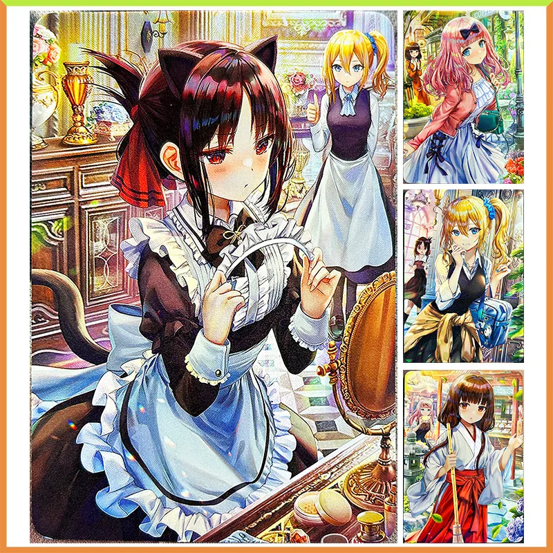 Anime Goddess Story DIY ACG Tabletop Games Cards Shinomiya Kaguya Fujiwara Chika Toys for boys Collectible Card Birthday Present