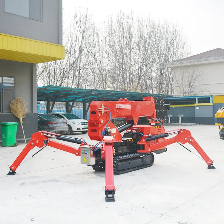 360 Degree Swivel Spider Crane Crawler Type 3 Ton 5 Ton Hydraulic Lifting Machine Confined Space Construction Site Customized