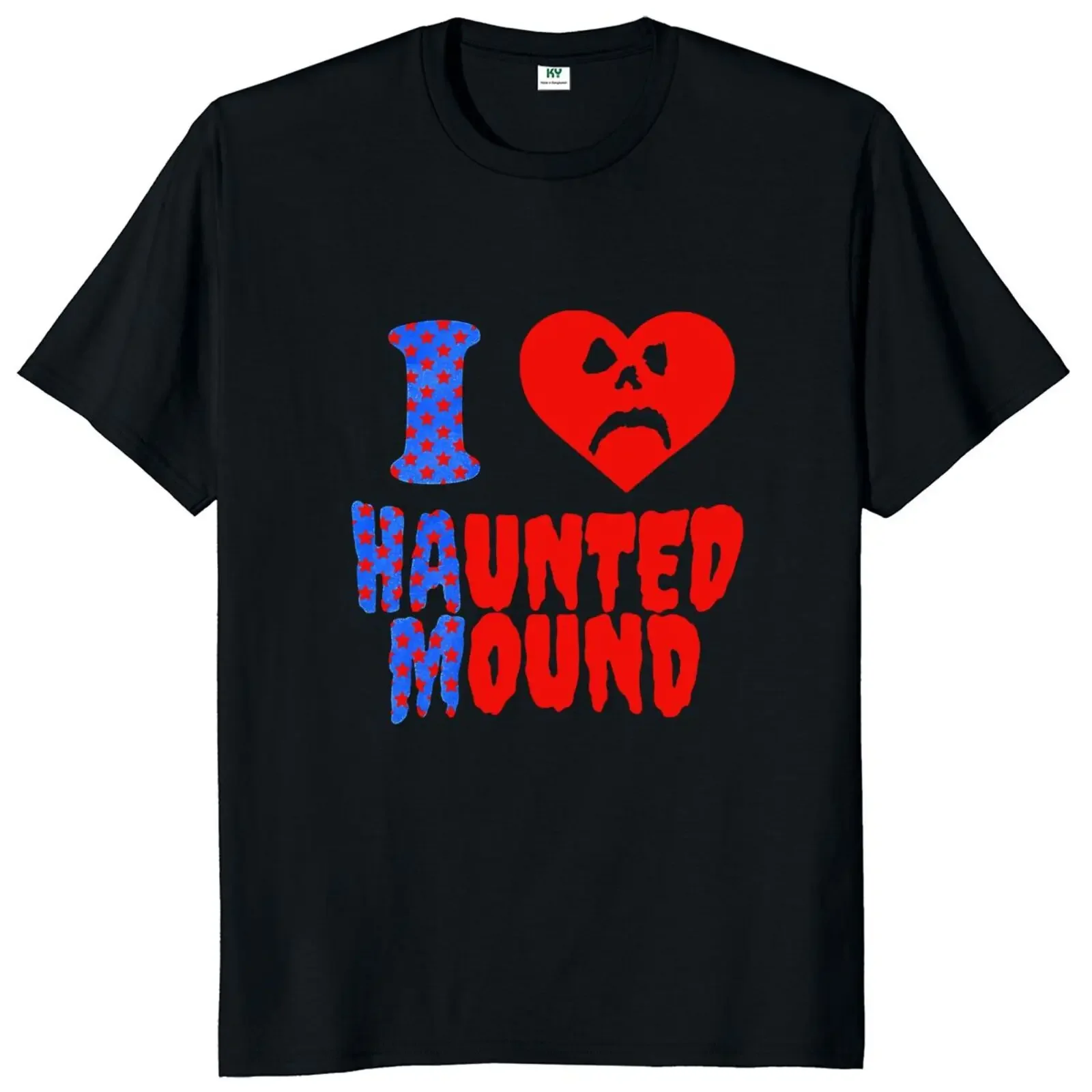 Funny Letters Sematary I Love Haunted Mound T Shirt Popular Trend Heart Shape Unisex Cotton O-neck Short Sleeve Fashion Tshirt