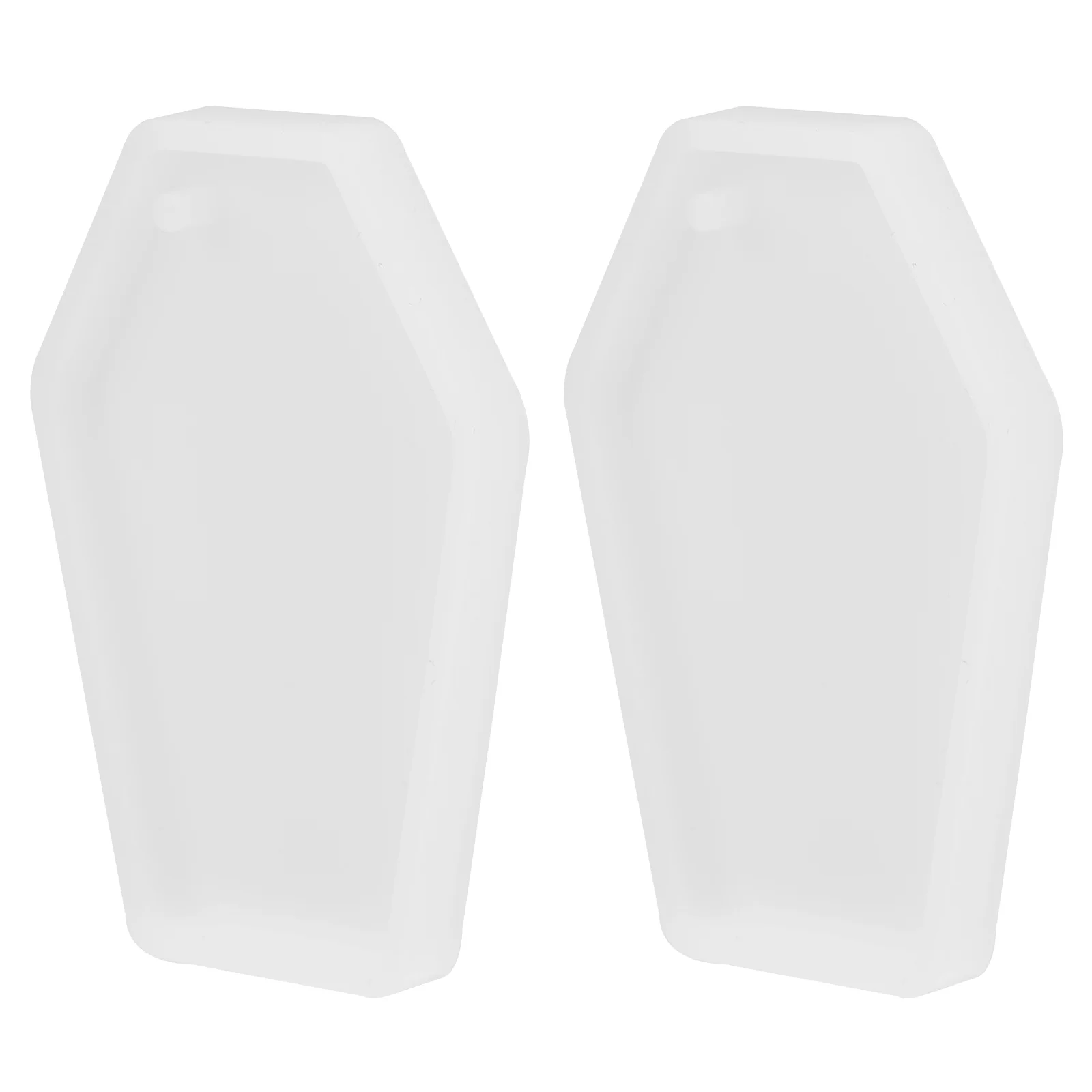 

2 Pcs Coffin Keychain Silicone Molds White Pendant Making Beads Resin Epoxy Jewelry Craft Supplies Lightweight Compact Easy