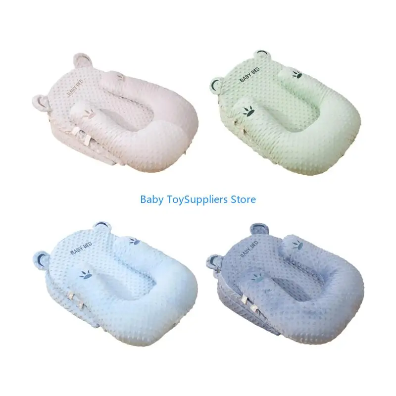 

R1WF Эргономичная подушка для кормления для новорожденных против броска Design Deshiple Bean Cover Sponge Feeding