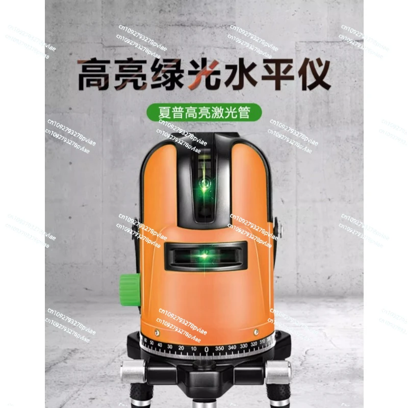 Laser level green light 5 lines high precision strong light fine line 2 lines infrared automatic line bidding line instrument