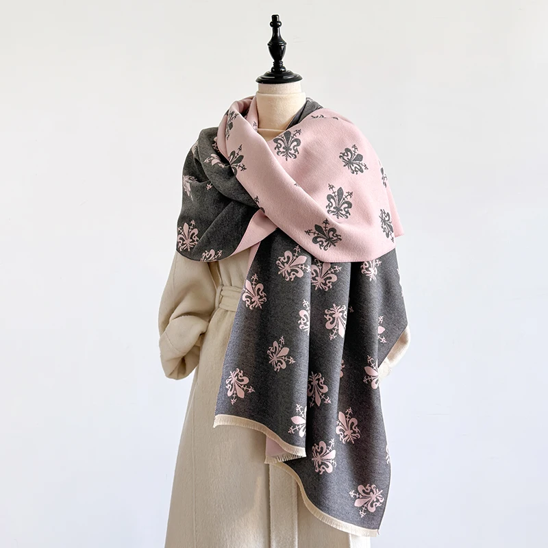 Eleganter Schal mit Paisley-Muster, Kaschmirimitat, weich, warm, vielseitiger Schal, kältebeständig, winddicht, Deckenschal für Herbst und Winter – Detail 11