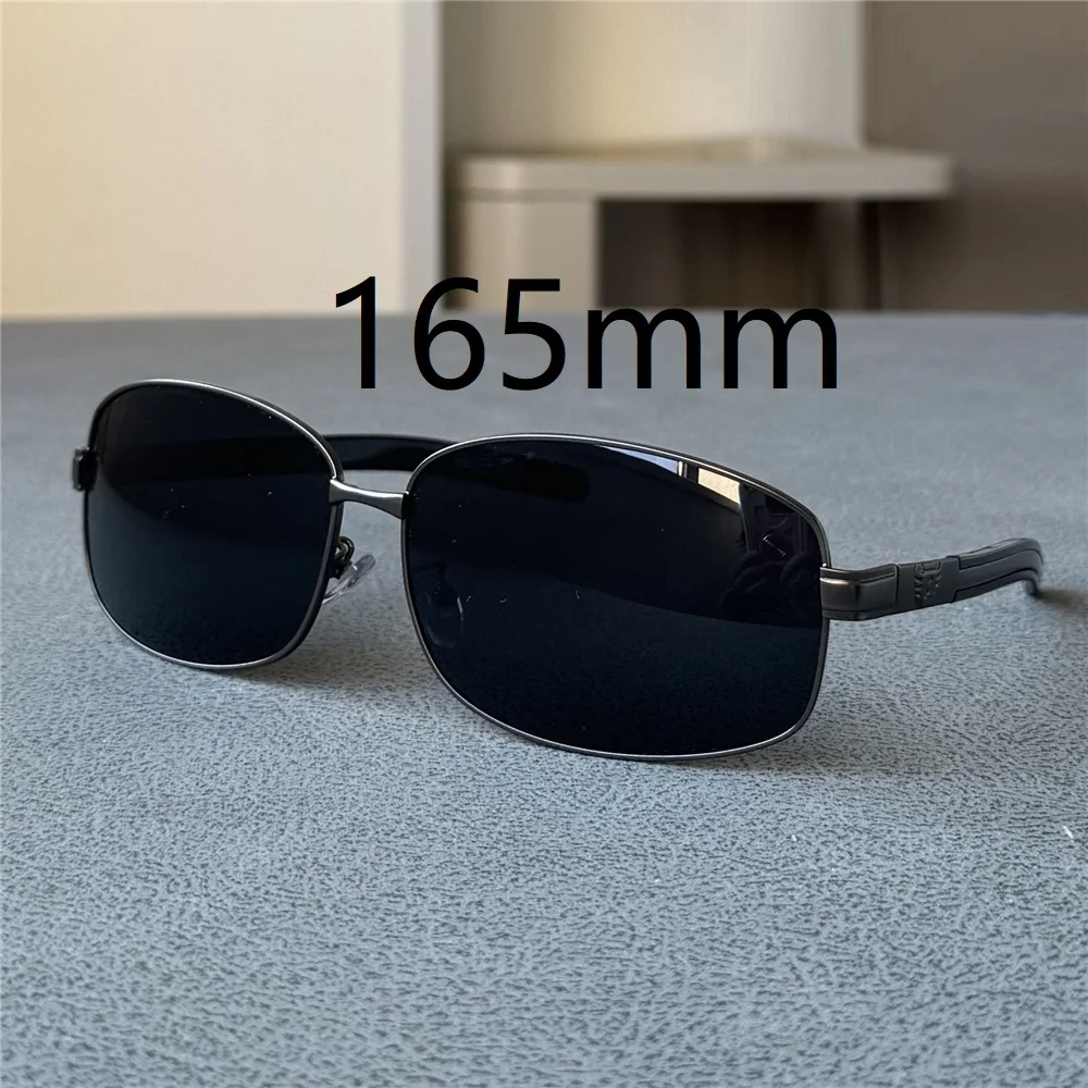 Vazrobe 165mm Oversized Men Polarized Sunglasses Big Head Sun Glasses for Male Large Face Driving Rectangle Shades 75-20-135mm