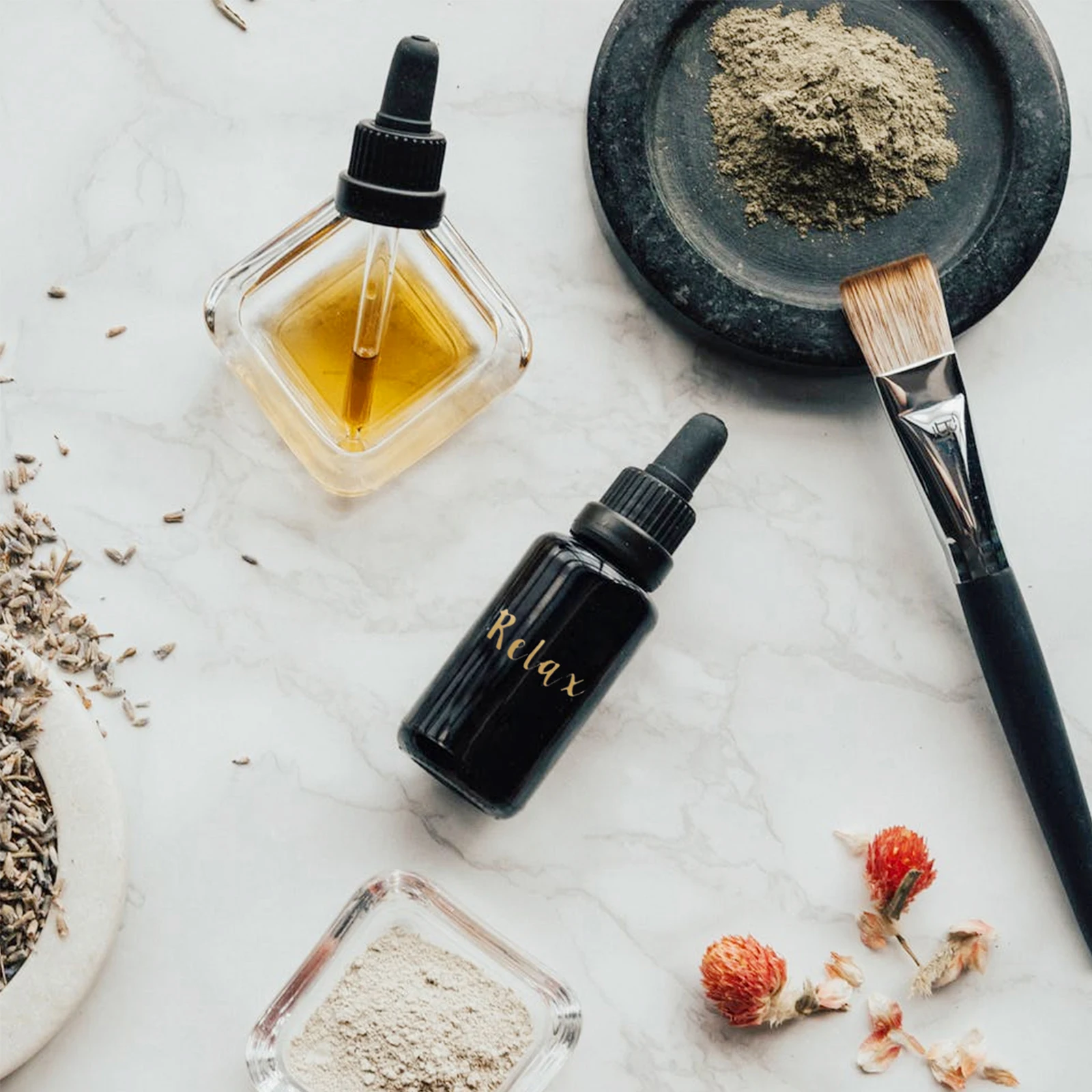 

5 Sheets Bottle Labels Oil Adhesive Stickers Essential Identification Strong Seal Lids Organizing Labeling Storage