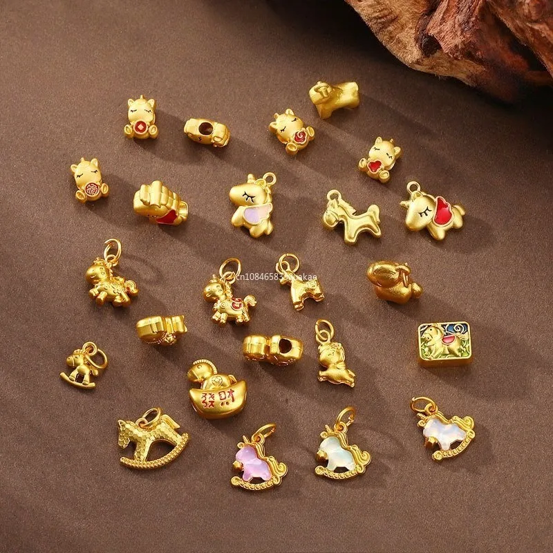 10Pcs Golden Horse …