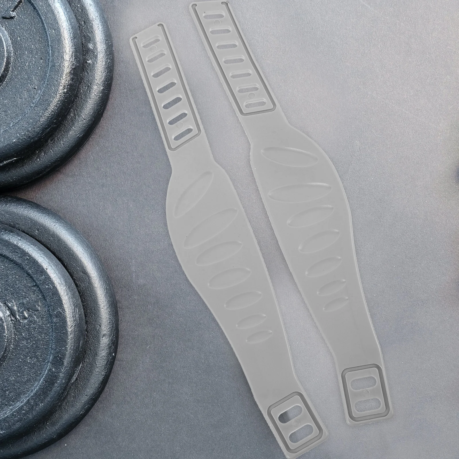 

1Pair Bike Pedal Straps Adjustable Plastic Footrest Straps for Exercise Bike Cycling Training Cycling Fix Bands