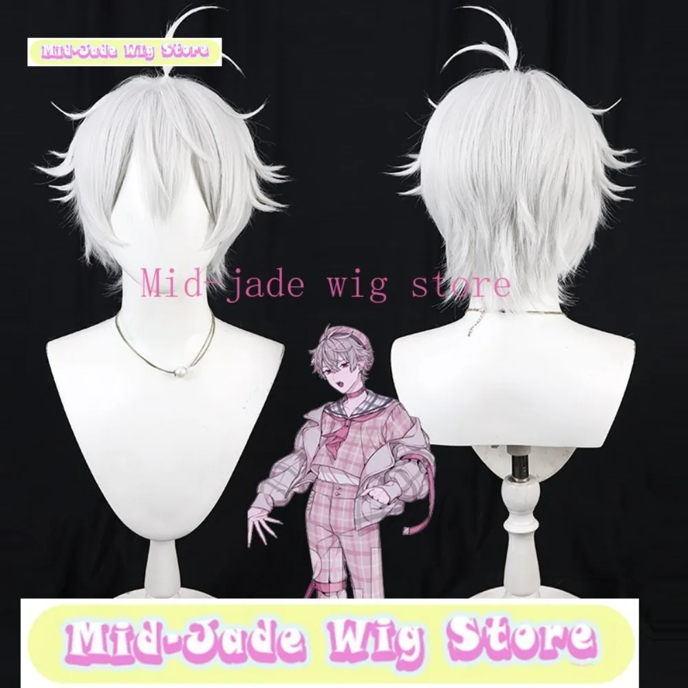 

Парик для косплея Кусухи, серебристо-белый, с начесом на корнях, многослойный, с эффектом флиппинга, для аниме, игр, Хэллоуина, карнавала, вечеринок