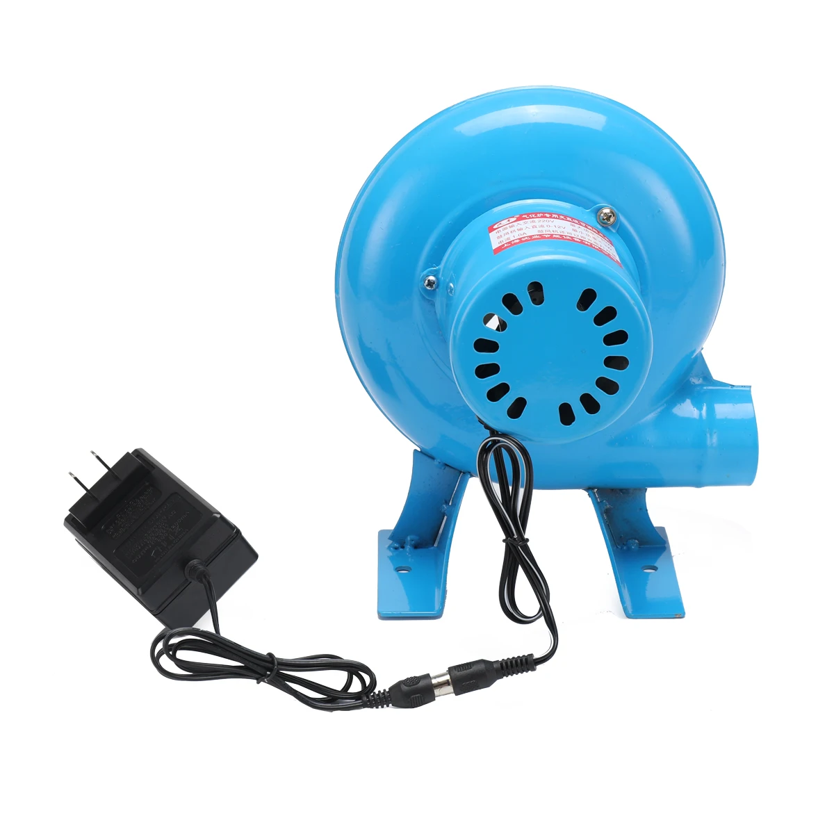 مروحة منفاخ كهربائي مروحة شواء تدفق هواء كبير لمروحة تيار مستمر مناسبة لمنفاخ الحداد الصغير للشواء مع محول السرعة